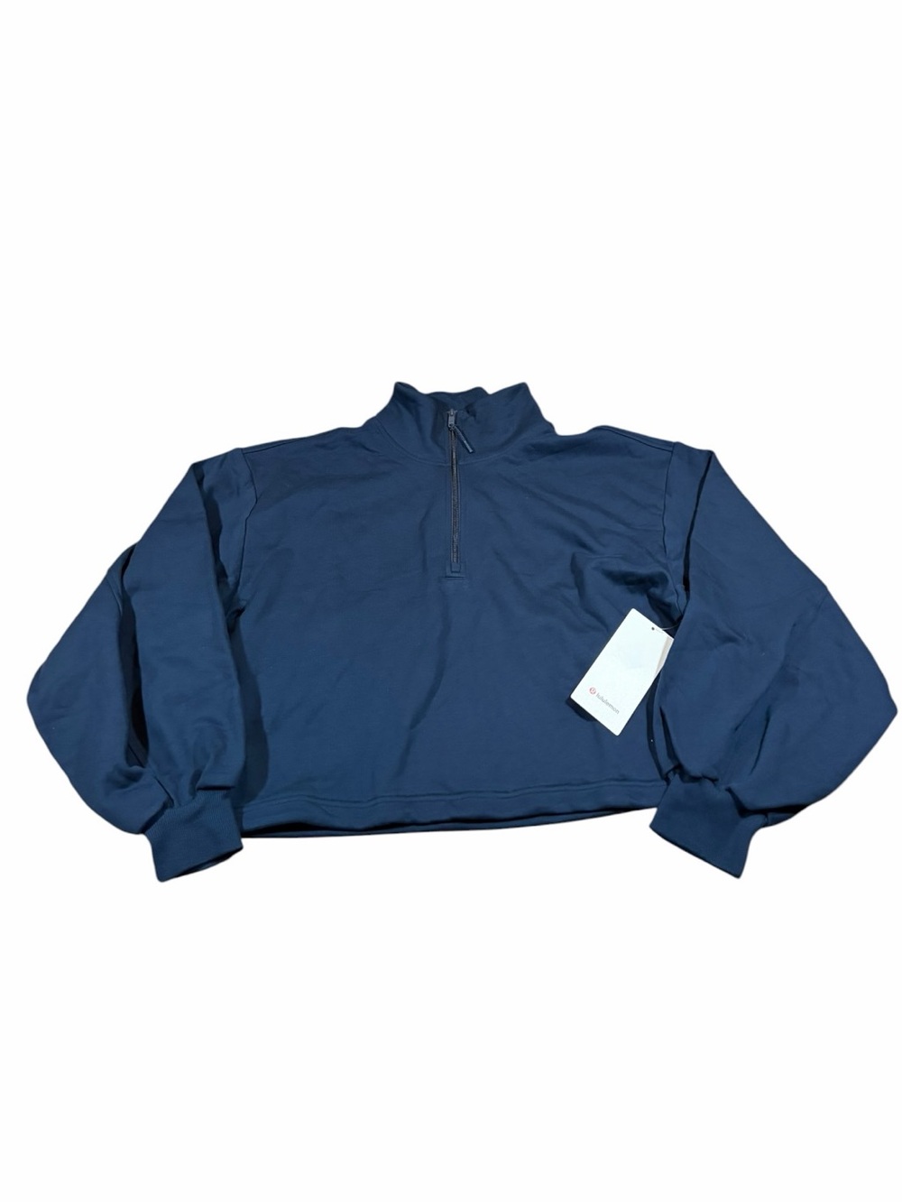 NWT Lululemon Cotton Terry Tennis Half Zip (True Navy) Size XL